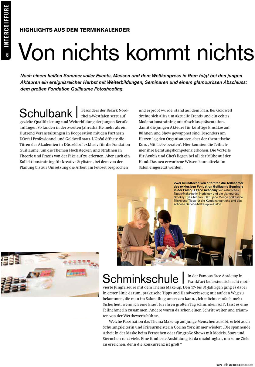 Ausgabe der Clips S.6